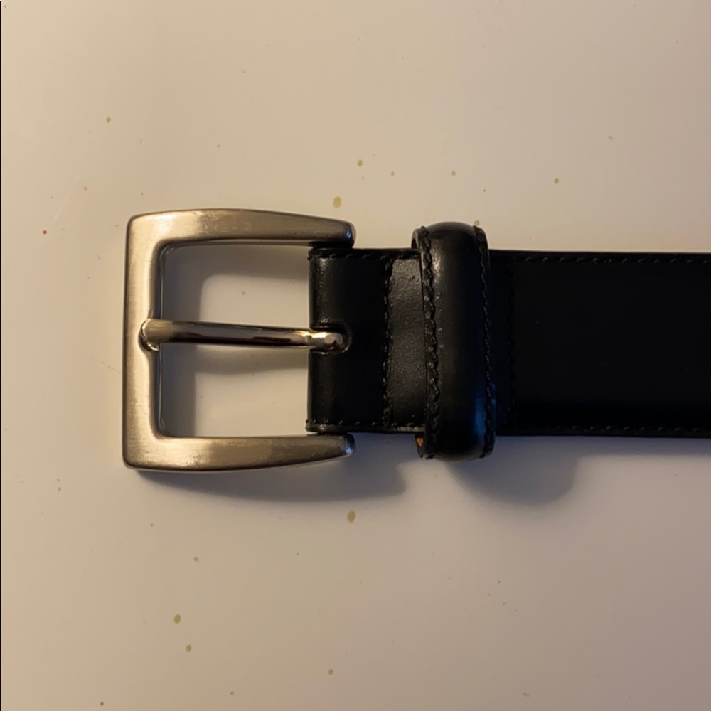 Coach Black Leather Belt